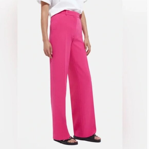 NWT Designer The Kooples Wide Leg Trouser // Pink // Size 40 - Picture 1 of 7